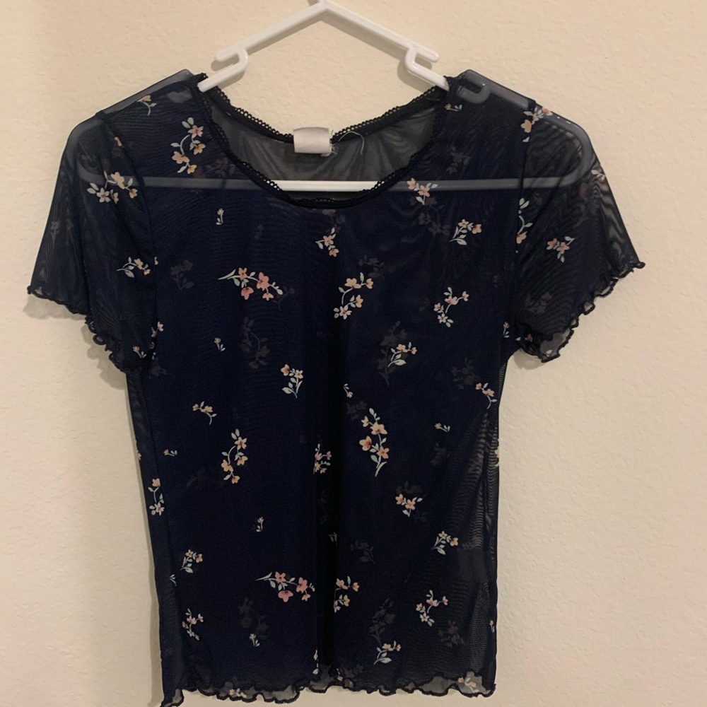 Me to We/Pac Sun sheer floral top